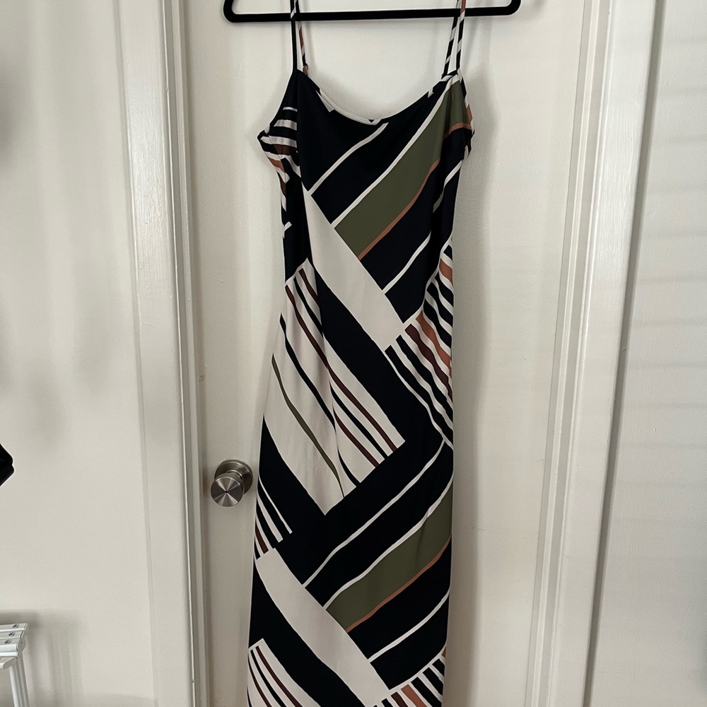 Abercrombie and Fitch Striped Black and White Maxi Dress
